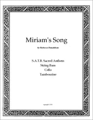 Miriam's Song SATB choral sheet music cover Thumbnail